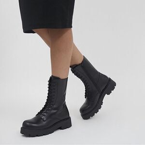 VAGABOND Cosmo 2.0 Leather Combat Boots lace up size 41EU